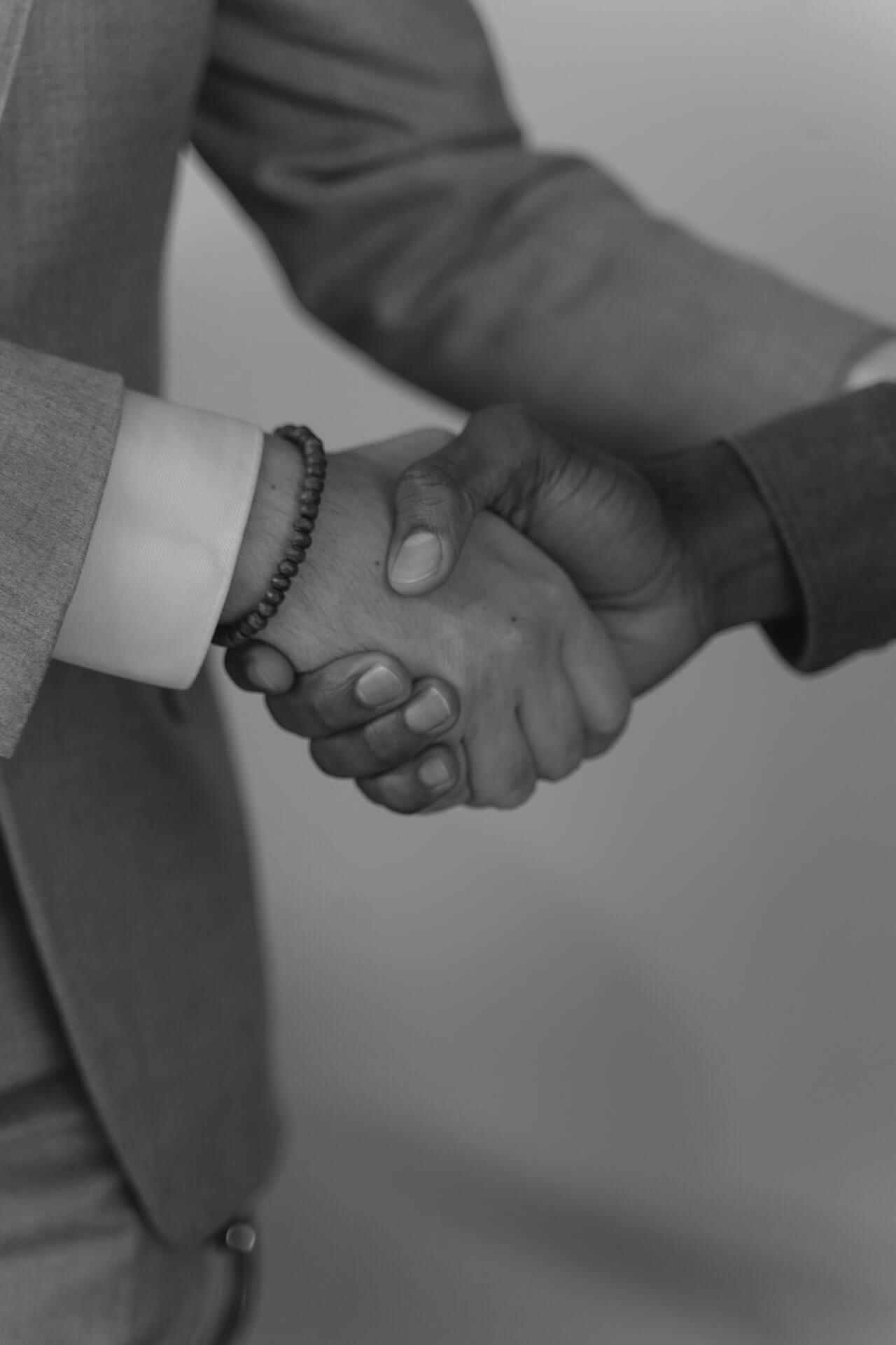 People doing handshake